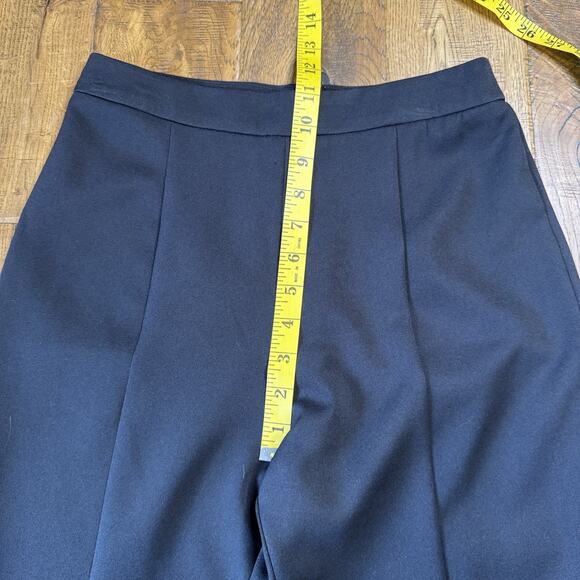 DO+BE Boutique Black Pleated High Rise Split Hem Pants Womens Size S Inseam 31" - Picture 4 of 7